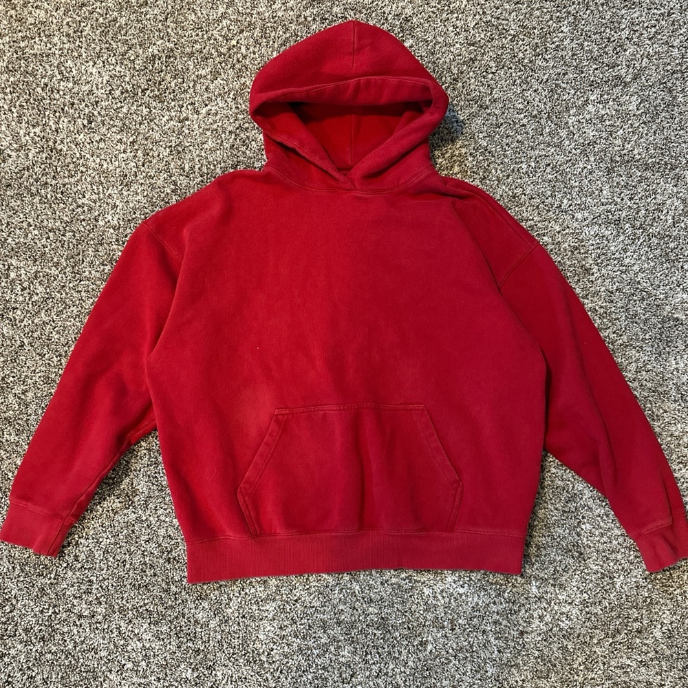 Pacsun Red Boxy Hoodie